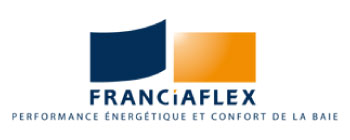 Logo Franciaflex - Boisson Stores - menuiseries extérieures, fenêtres, volets, portes - Clermont-Ferrand et Aubière